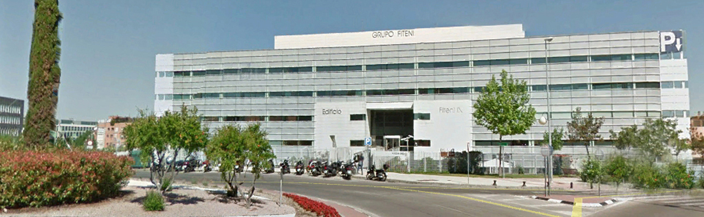 Fachada de la sede en el Edificio Fiteni, Alcobendas